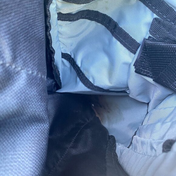 Vintage Nike Backpack Bag Gray Black Middle Check Swoosh - Picture 3 of 10